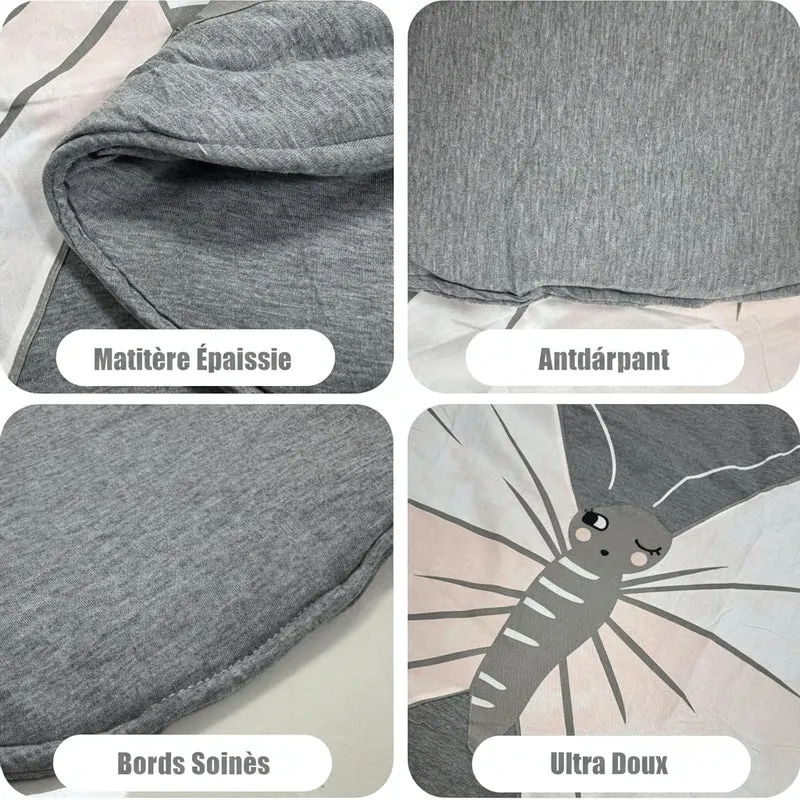Tapis d'Éveil Bébé Rembourré pour Nouveau-Né et Tout-Petit