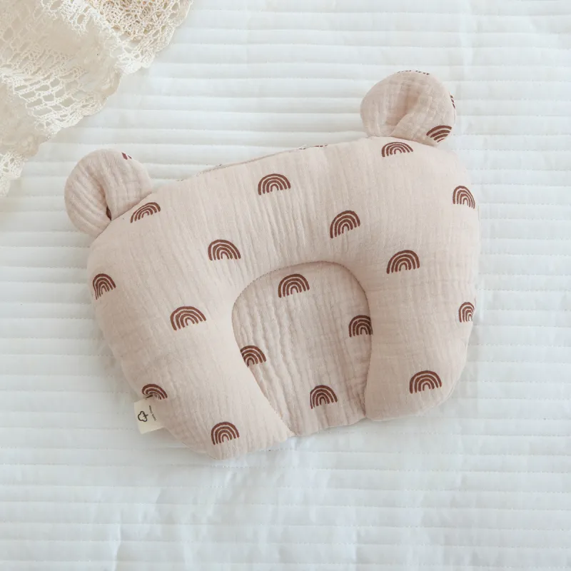 Oreiller Ergonomique Bébé Anti Tête Plate pour Nouveau-Né
