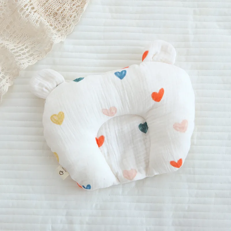 Oreiller Ergonomique Bébé Anti Tête Plate pour Nouveau-Né