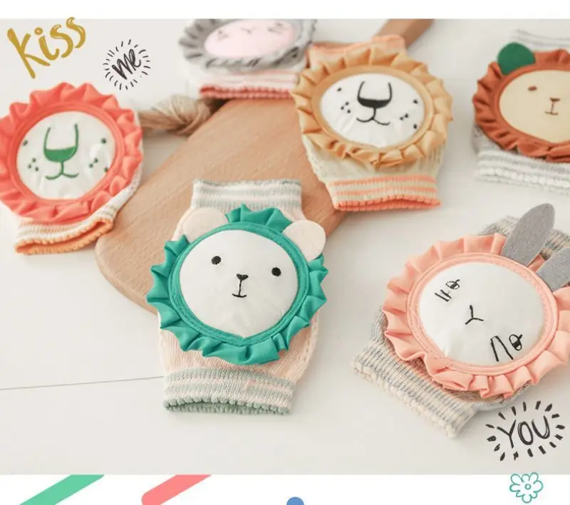 Genouillères Antidérapantes Bébé pour le Quatre Pattes Motif Animal