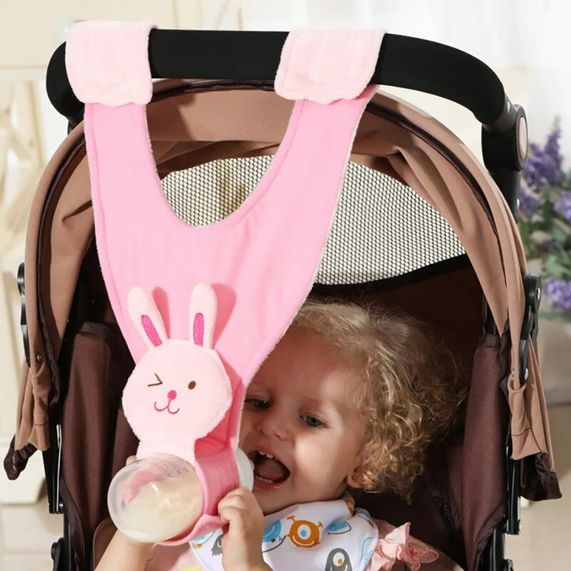 Porte-Biberon pour Poussette – Mains Libres, Réglable | 8 Modèles Animaux