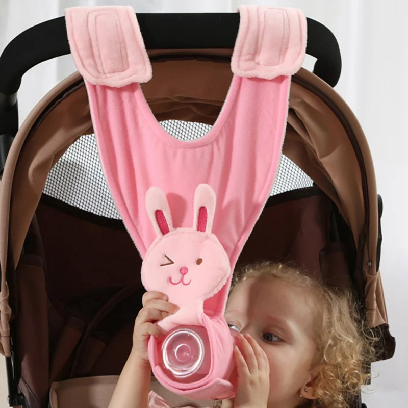 Porte-Biberon pour Poussette – Mains Libres, Réglable | 8 Modèles Animaux