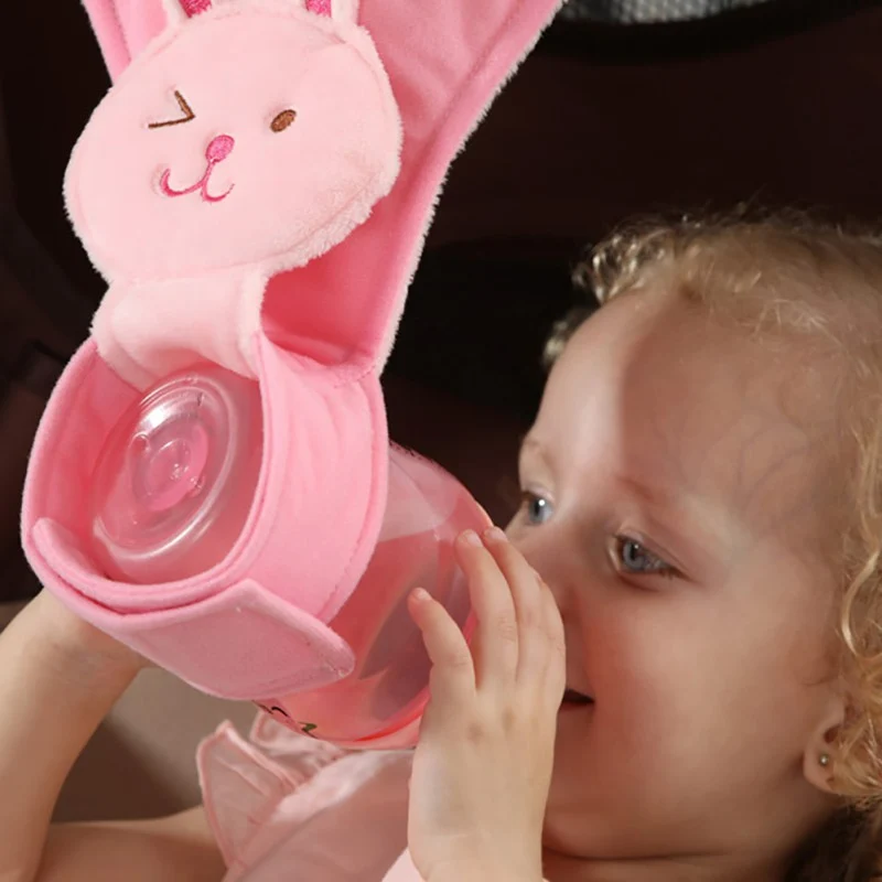 Porte-Biberon pour Poussette – Mains Libres, Réglable | 8 Modèles Animaux
