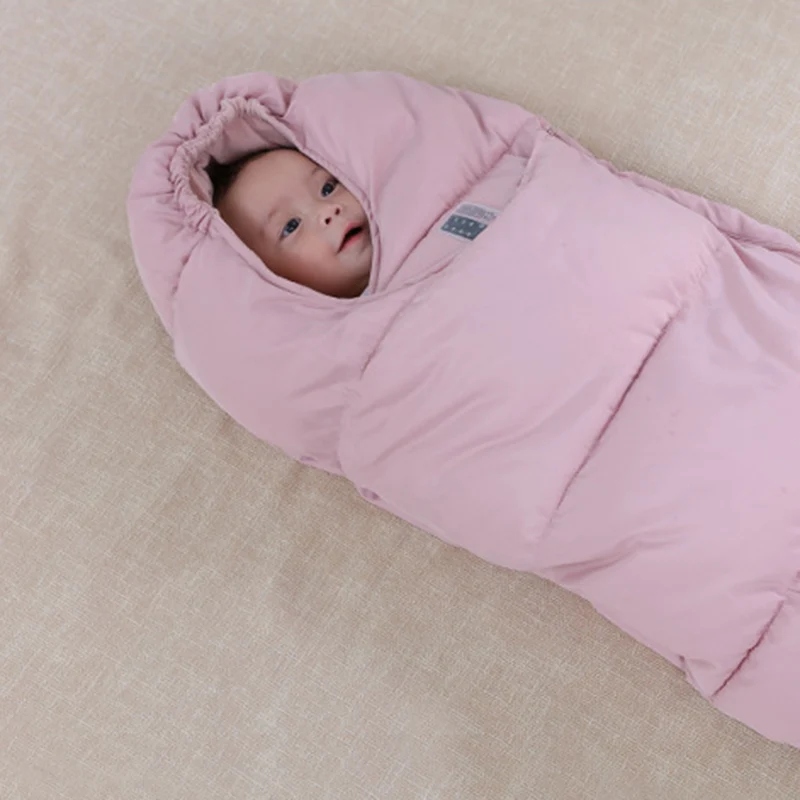 Chancelière Hiver Bébé à Capuche pour Poussette – Sac de Couchage Chaud