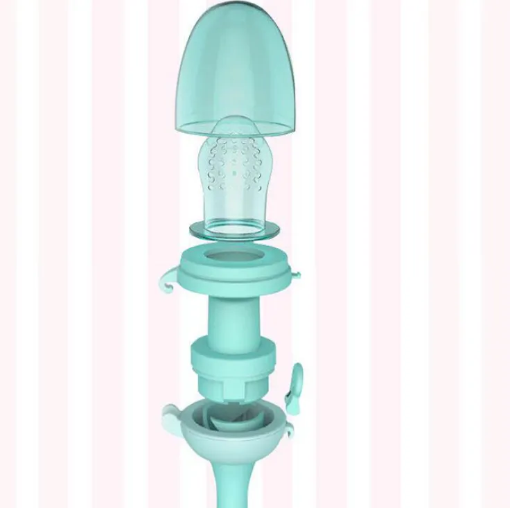 Tétine Grignoteuse Bébé en Silicone – Filet Fruitage & Anneau de Dentition