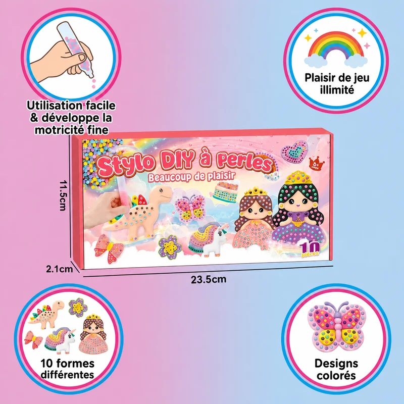 Kit de Perles à Repasser DIY pour Enfants – Loisir Créatif et Motricité Fine