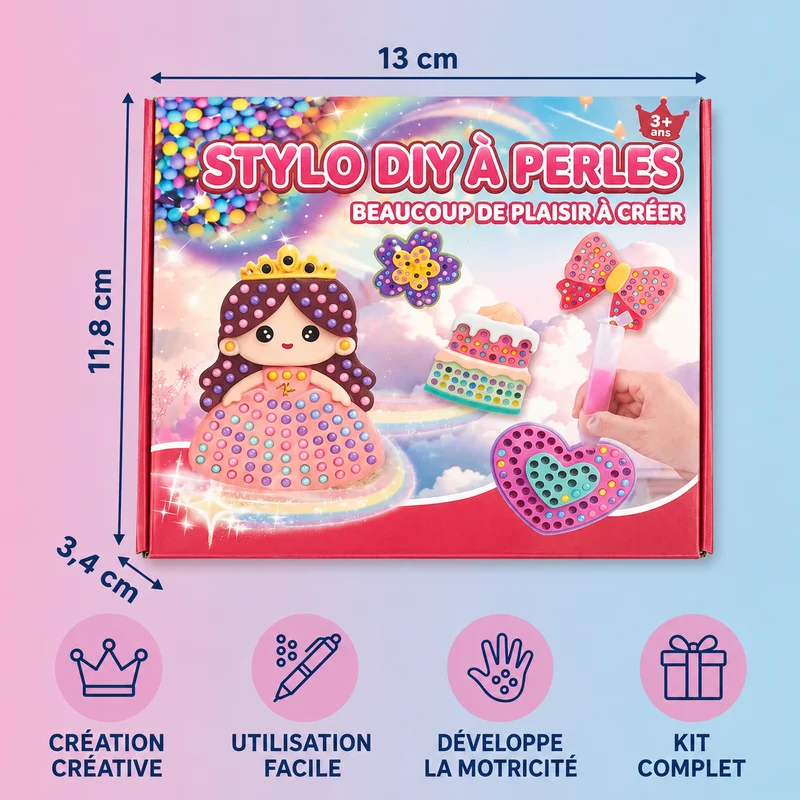Kit de Perles à Repasser DIY pour Enfants – Loisir Créatif et Motricité Fine