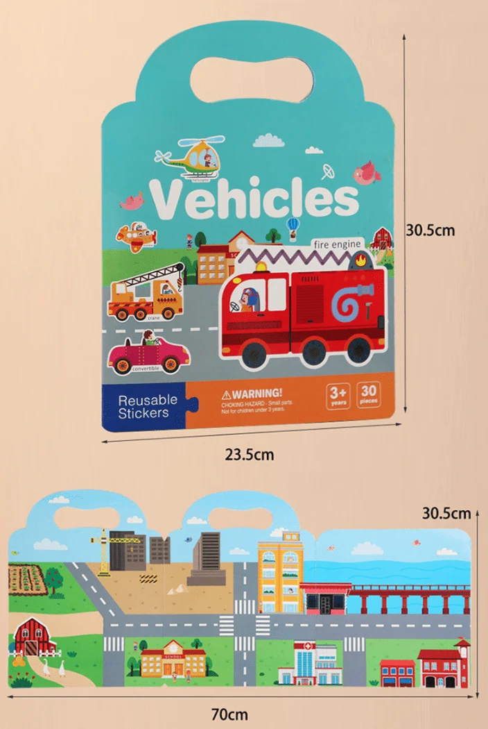 Livre d'autocollants Montessori Educatifs