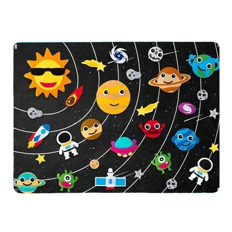 Tableau d'histoire Montessori en feutrine