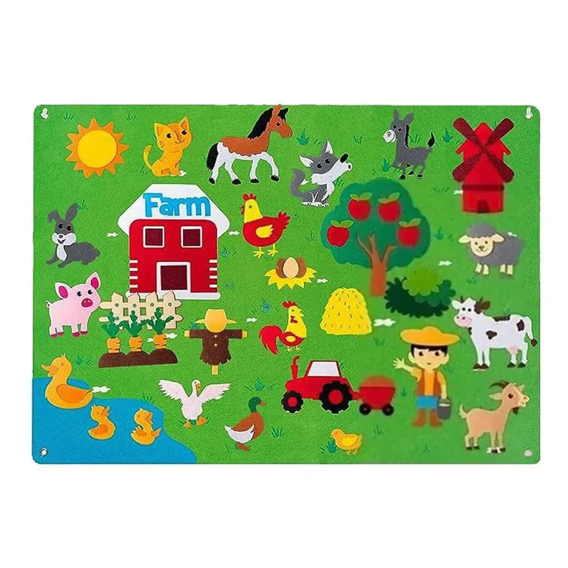 Tableau d'histoire Montessori en feutrine