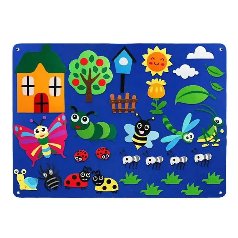 Tableau d'histoire Montessori en feutrine