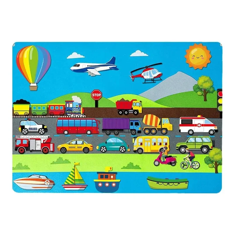 Tableau d'histoire Montessori en feutrine