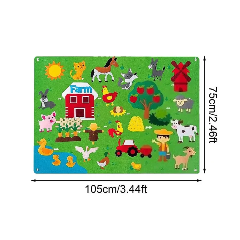 Tableau d'histoire Montessori en feutrine