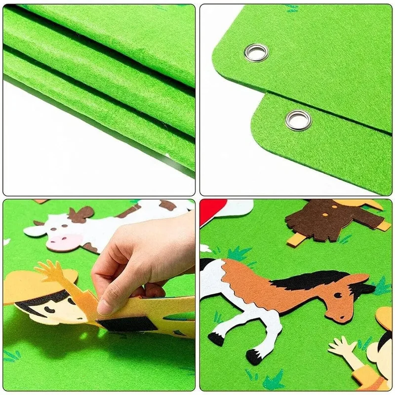 Tableau d'histoire Montessori en feutrine