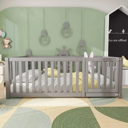 Lit Montessori au sol - Conception innovante pour une chambre d'enfant agréable