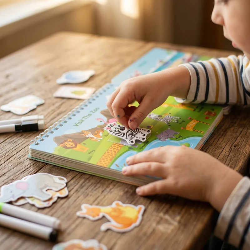🎒 Busy Book Montessori – Livre d’Activités Éducatif Complet (Dès 2 ans)