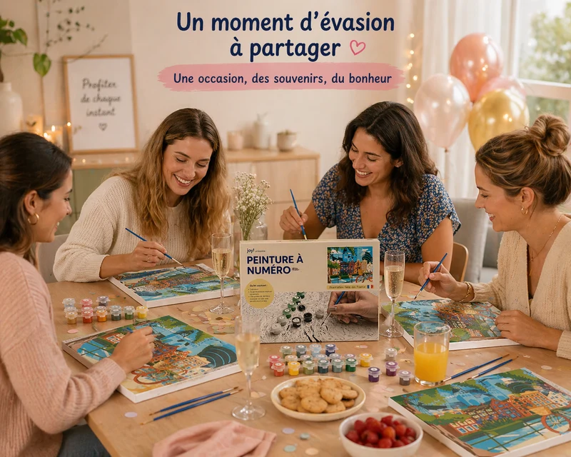 Kit Anniversaire Ado Peinture par Numéros Amsterdam 30x30 cm | Joy Cadeaux