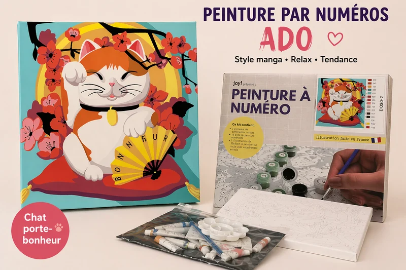 Kit Anniversaire Ado Peinture par Numéros – Activité Créative + Souvenir Invité (6 à 12 kits)