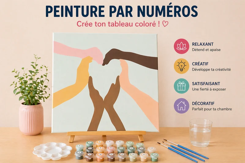 Kit Anniversaire Peinture par Numéros Enfants & Ados – Activité Créative + Cadeau Invité (6 à 12 kits)