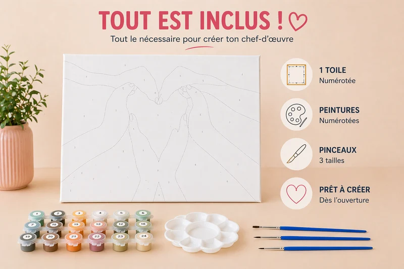 Kit Anniversaire Peinture par Numéros Enfants & Ados – Activité Créative + Cadeau Invité (6 à 12 kits)