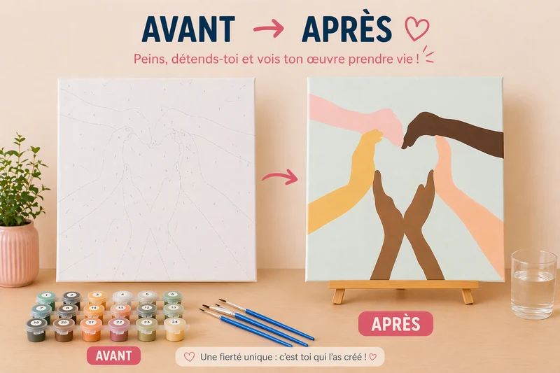 Kit Anniversaire Peinture par Numéros Enfants & Ados – Activité Créative + Cadeau Invité (6 à 12 kits)