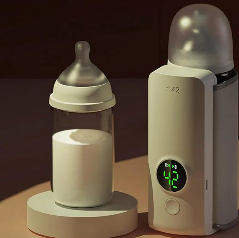 Chauffe-Biberon Portable Rechargeable – Réglage de Température Ajustable pour Bébé