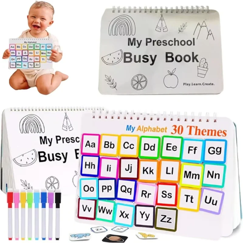 Cahier d’Activités Éducatif – 12 Thèmes | Préscolaire Dès 2 ans | 25×20 cm