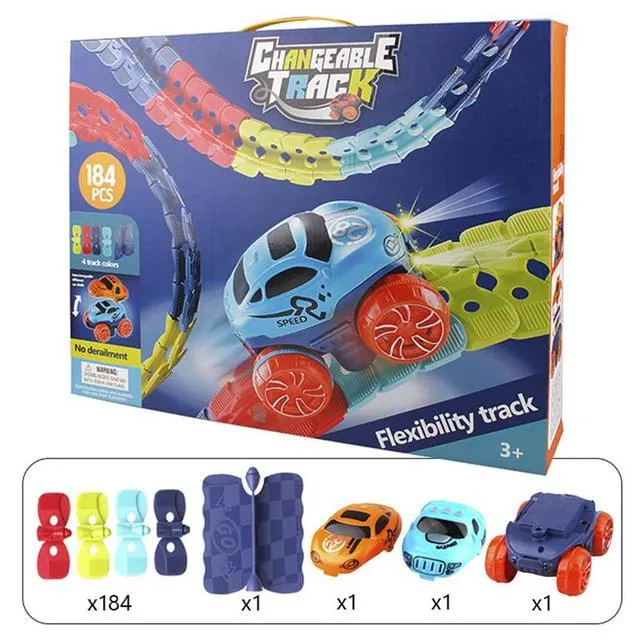 Circuit de Voitures Magnétique pour Enfants – Piste de Jeu Créative et Modulable