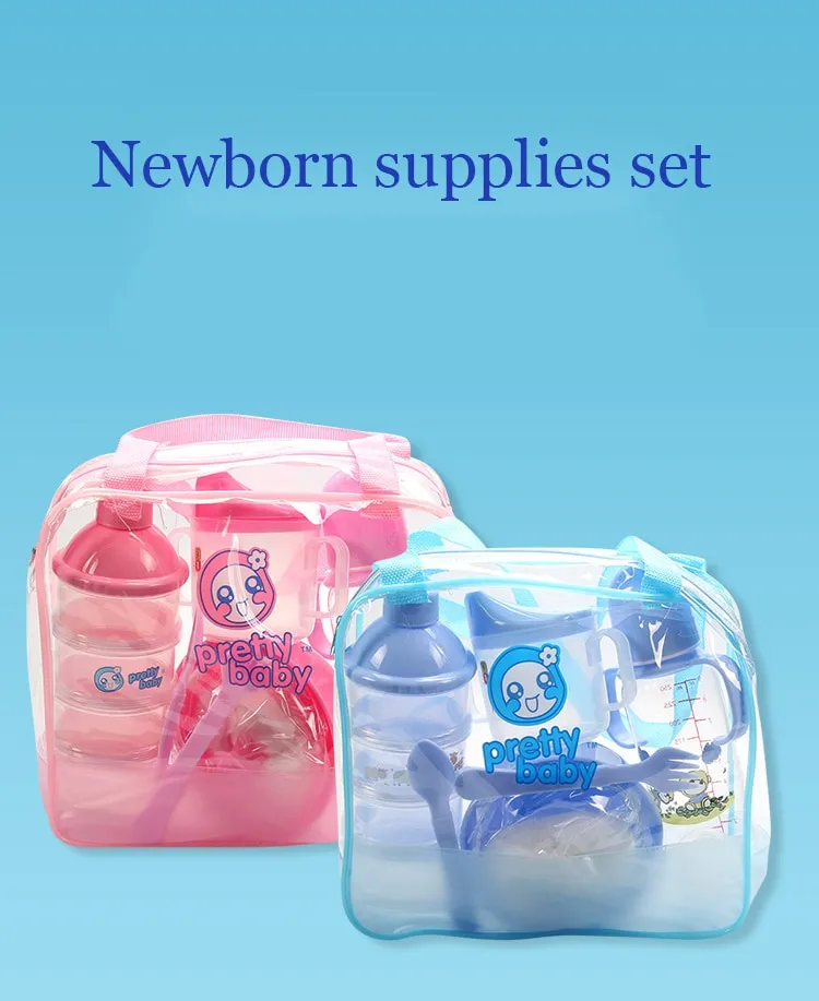 Set de Biberons avec Sac de Transport – Kit de Rangement pour Biberons, Tasses et Accessoires Bébé