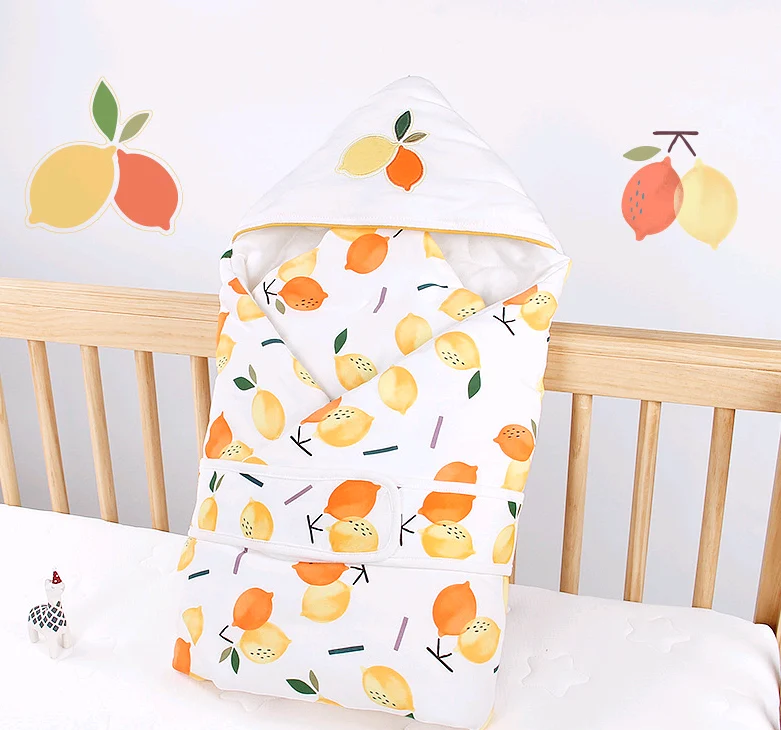 Couverture d’Emmaillotage à Capuche pour Bébé – Couverture d’Enveloppement Douce pour Nouveau-Né