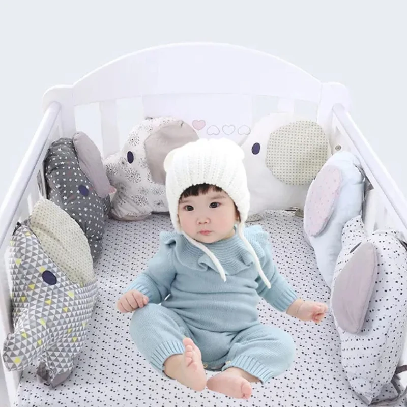 Tour de Lit pour Bébé – Coussin de Protection Doux pour Lit à Barreaux