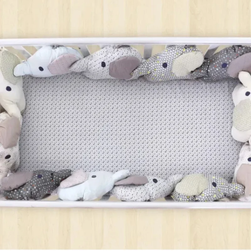 Tour de Lit pour Bébé – Coussin de Protection Doux pour Lit à Barreaux