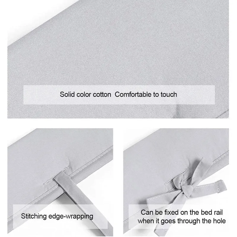 Tour de Lit en Coton pour Bébé – Protection Rembourrée pour Lit de Bébé