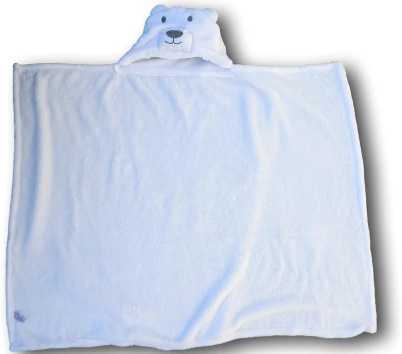 Cape de Bain à Capuche Ours Polaire pour Bébé – Ultra-Moelleuse & Chaude | Dès la Naissance