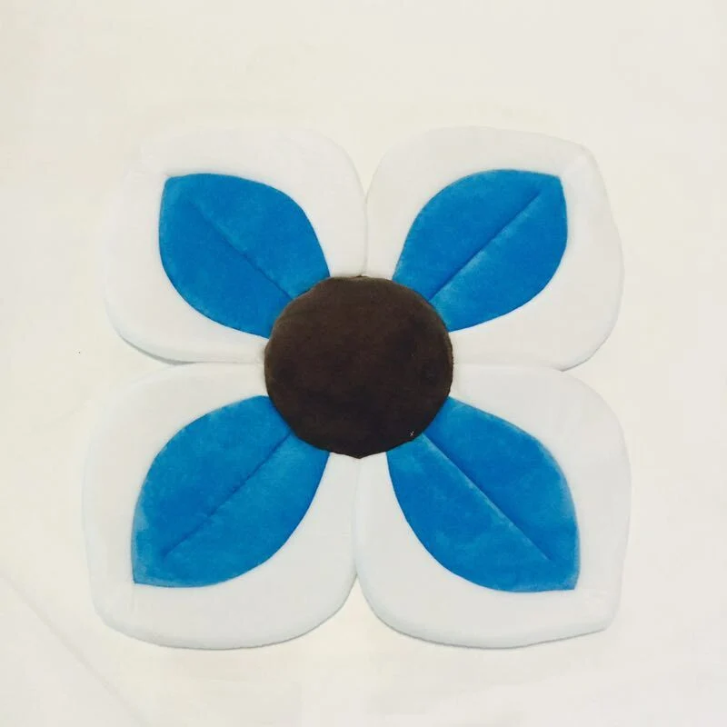Tapis de Bain Bébé Antidérapant – Forme Fleur, Séchage Rapide | 8 Couleurs