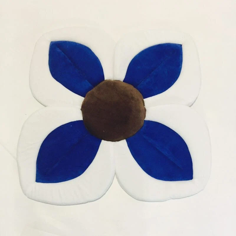 Tapis de Bain Bébé Antidérapant – Forme Fleur, Séchage Rapide | 8 Couleurs