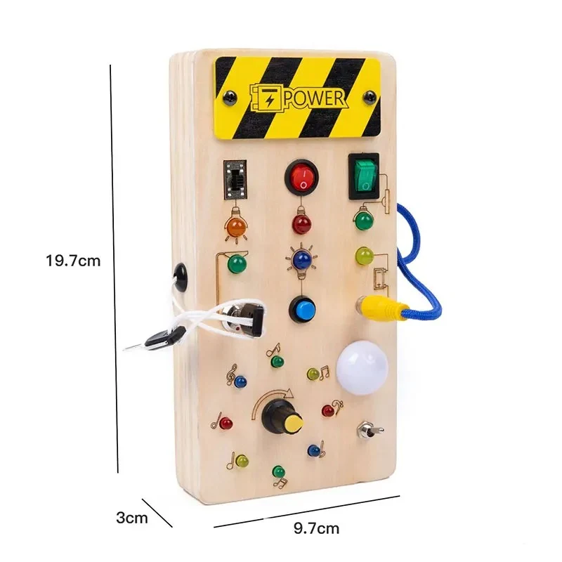 Tableau d'activités interactif Montessori avec LED