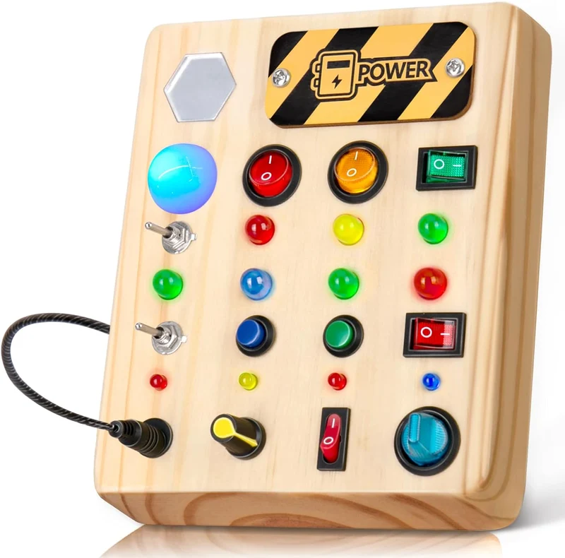 Tableau d'activités interactif Montessori avec LED