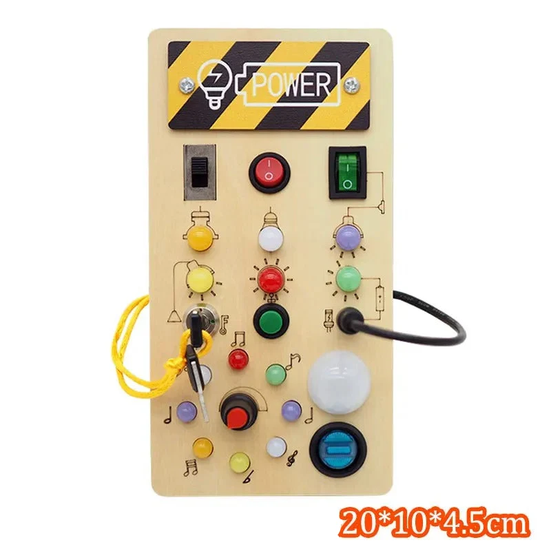 Tableau d'activités interactif Montessori avec LED