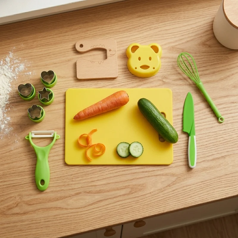 Couteaux Enfant – Kit de Cuisine 17 pièces