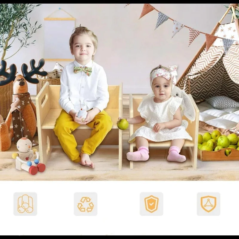 Table et chaise Montessori - Édition Spéciale 4 en 1