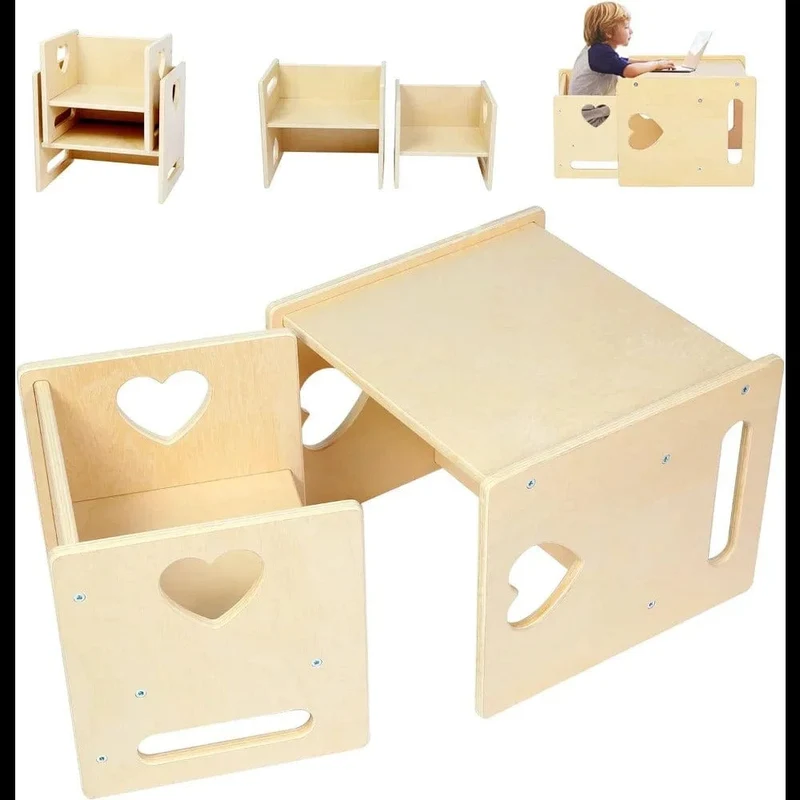 Table et chaise Montessori - Édition Spéciale 4 en 1