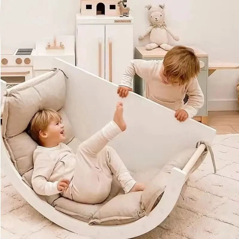 Arche d'escalade Montessori et Lit à bascule 2 en 1