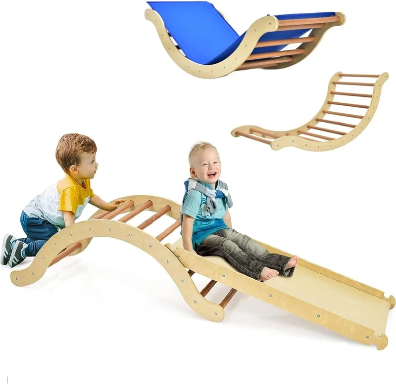 Arche d'Escalade Montessori avec Toboggan