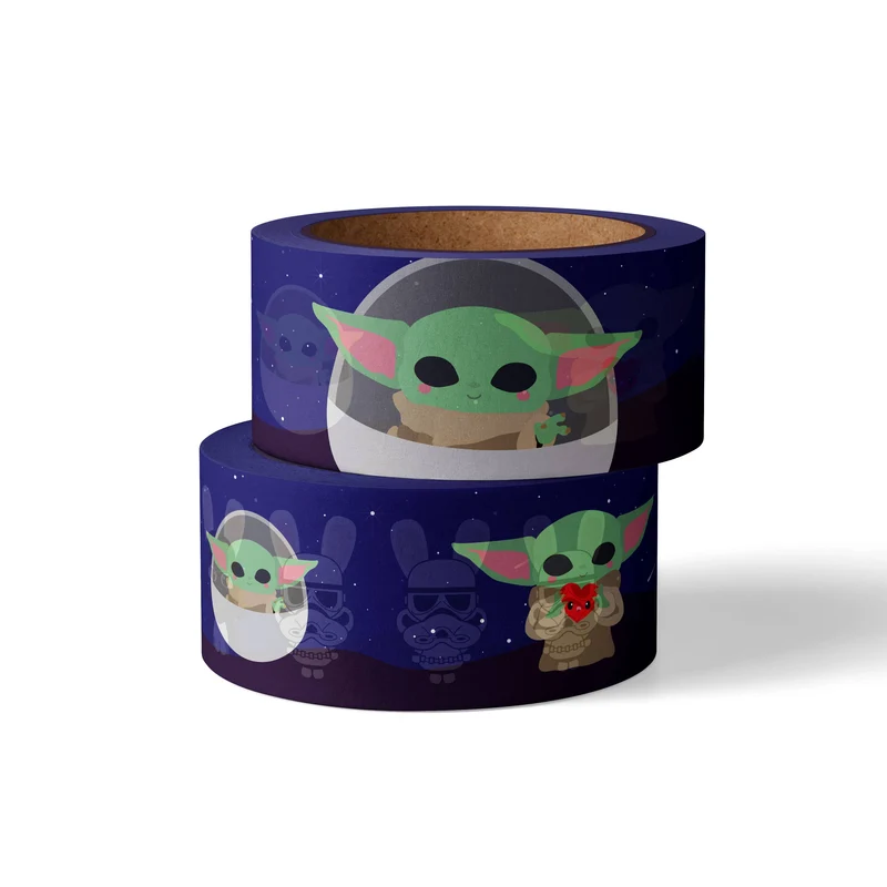 Washi Tape Baby Yoda Grogu Mandalorian – Ruban Adhésif Star Wars