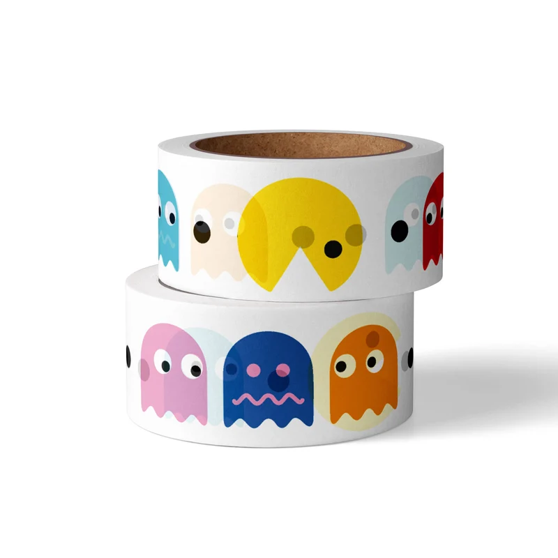 Washi Tape Pac Man – Ruban Adhésif Gaming Rétro Kawaii