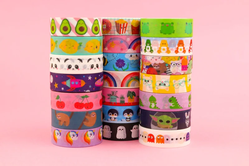 Washi Tape Pac Man – Ruban Adhésif Gaming Rétro Kawaii
