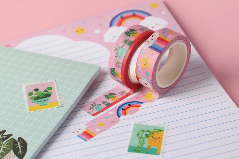 Washi Tape Arc-en-Ciel Nuage – Ruban Adhésif Kawaii Bullet Journal