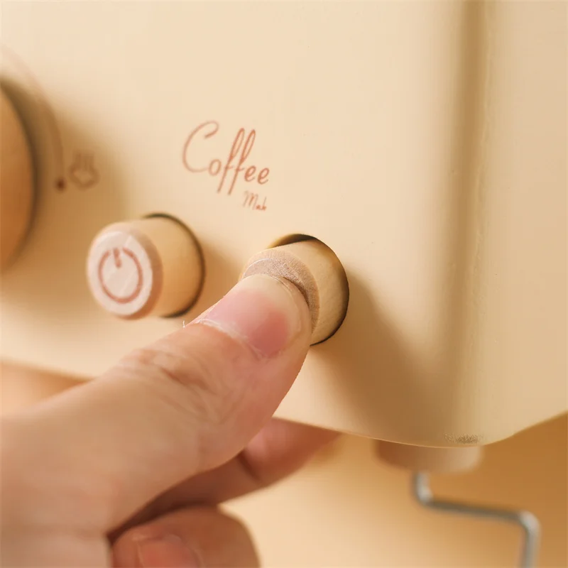 Machine à Espresso en Bois pour Enfants – Jeu d'Imitation Barista
