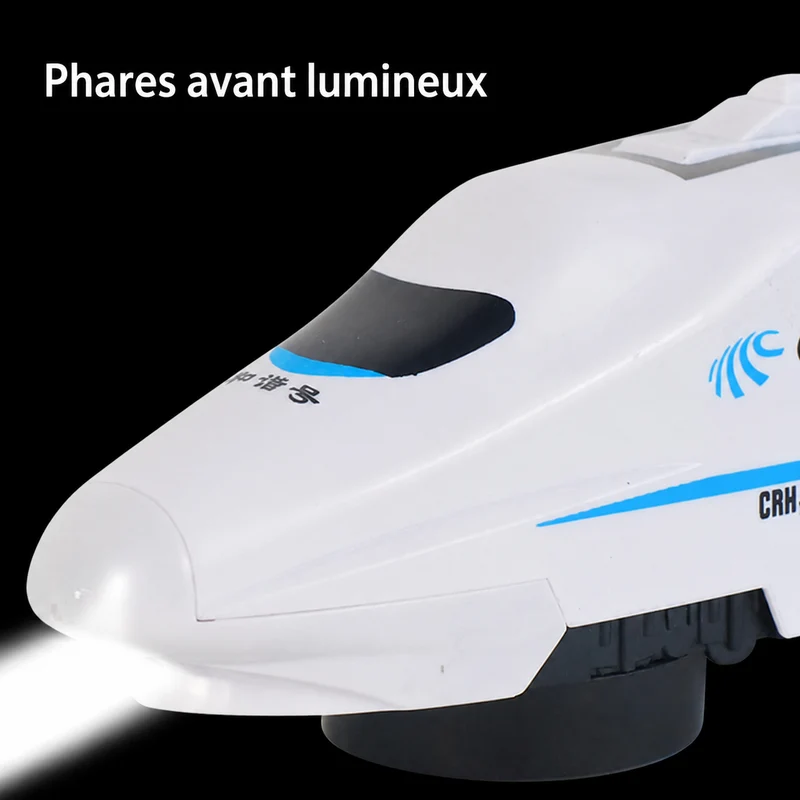 Train Électrique Autopropulsé pour Enfants – Circuit Réaliste à Grande Vitesse, dès 3 ans